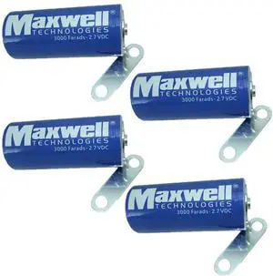 BALOLO (4-Pack) Supercapacitor Capacitor2.7V 3000F for Maxwell Supercapacitor Car Auto Power Supply BCAP3000 Solar Energy Storage UPS Supply Power Tools Motor Starting BALOLO (4-Pack) Supercapacitor Capacitor2.7V 3000F for Maxwell Supercapacitor Car Auto Power Supply BCAP3000 Solar Energy Storage UPS Supply Power Tools Motor Starting