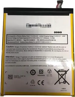 26S1014 26S1014-Y ST23 58-000181 58-000219 MC-31A0B8 1ICP4/100/118 Laptop Battery Compatible with Fire 8 7 Generation SX034QT SX0340T Series(3.8V 17.57Wh) 26S1014 26S1014-Y ST23 58-000181 58-000219 MC-31A0B8 1ICP4/100/118 Laptop Battery Compatible with Fire 8 7 Generation SX034QT SX0340T Series(3.8V 17.57Wh)