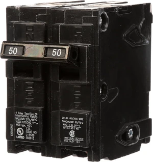 Q250 50-Amp Double Pole Type QP Circuit Breaker Q250 50-Amp Double Pole Type QP Circuit Breaker