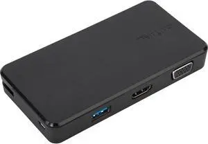 Targus USB 3.0 & USB-C Dual Video 1K-2K Travel Docking Station (DSU100BT) Targus USB 3.0 & USB-C Dual Video 1K-2K Travel Docking Station (DSU100BT)