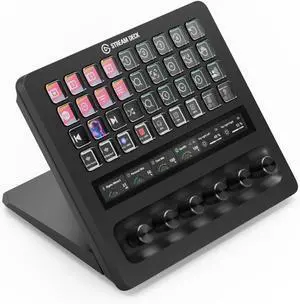Elgato Stream Deck + XL Customizable Control Platform with Macro Keys, Multifunction Dials, Touch Strip for Professional Systems & Production USB-C for PC and Mac Elgato Stream Deck + XL Customizable Control Platform with Macro Keys, Multifunction Dials, Touch Strip for Professional Systems & Production USB-C for PC and Mac