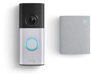 Ring Wired Doorbell Plus (Newest Model), Nickel Silver with Chime (Newest Model), White Ring Wired Doorbell Plus (Newest Model), Nickel Silver with Chime (Newest Model), White