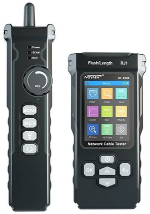 NOYAFA Network Cable Tester with IP Scanner, CAT5 CAT6 Ethernet Cable Tester, PoE PingTest, Network Rate Test, Port Flashing, Network Tester Cable Toner for RJ11 RJ45 Ethernet LAN NOYAFA Network Cable Tester with IP Scanner, CAT5 CAT6 Ethernet Cable Tester, PoE PingTest, Network Rate Test, Port Flashing, Network Tester Cable Toner for RJ11 RJ45 Ethernet LAN