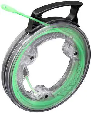 Klein Tools 50550 Glow-in-The-Dark Fish Tape, Fiberglass with Nylon Tip and Stainless-Steel Connector. Ideal for Fish Rod, 20-Foot Klein Tools 50550 Glow-in-The-Dark Fish Tape, Fiberglass with Nylon Tip and Stainless-Steel Connector. Ideal for Fish Rod, 20-Foot