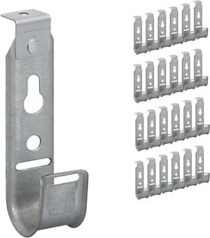 ICC Ceiling Mount J Hook 3/4 Without Retainer Clip - Galvanized Steel Cable Management Hooks for Hanging Cable - Rust-Resistant, EIA and TIA Compliant - 3/4 Inch 25 Pack ICC Ceiling Mount J Hook 3/4 Without Retainer Clip - Galvanized Steel Cable Management Hooks for Hanging Cable - Rust-Resistant, EIA and TIA Compliant - 3/4 Inch 25 Pack