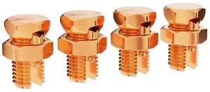 Size #4 Grounding Split Bolt - Superior Strength Split Bolt Connector Size 4 for Copper Conductors - US Manufactured - UL Listed -for: Antenna, Satellite, DIRECTV, CATV, and More - 10 Pack Size #4 Grounding Split Bolt - Superior Strength Split Bolt Connector Size 4 for Copper Conductors - US Manufactured - UL Listed -for: Antenna, Satellite, DIRECTV, CATV, and More - 10 Pack