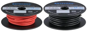 BNTECHGO 10 Gauge Silicone Wire Spool Red and Black Each 25ft Flexible 10 AWG Stranded Tinned Copper Wire BNTECHGO 10 Gauge Silicone Wire Spool Red and Black Each 25ft Flexible 10 AWG Stranded Tinned Copper Wire