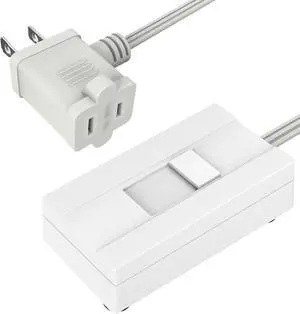 TOPGREENER Table-Top Plug in Dimmer Switch for Table or Floor Lamps, Slide Control, Works with Incandescent and Dimmable LED 360 Watt Bulbs Off at Lowest dim, 6ft Cord, 120V 60Hz, TGTTDL300-W, White TOPGREENER Table-Top Plug in Dimmer Switch for Table or Floor Lamps, Slide Control, Works with Incandescent and Dimmable LED 360 Watt Bulbs Off at Lowest dim, 6ft Cord, 120V 60Hz, TGTTDL300-W, White