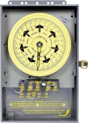 Intermatic T7401B 4PST 125-Volt 7-Day Mechanical Time Switch with Nema 1 Indoor Cover Intermatic T7401B 4PST 125-Volt 7-Day Mechanical Time Switch with Nema 1 Indoor Cover