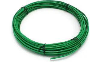 25 Feet (7.5 Meter) - Insulated Solid Copper THHN/THWN Wire - 12 AWG, Wire is Made in the USA, Residential, Commerical, Industrial, Grounding, Electrical Rated for 600 Volts - in Green 25 Feet (7.5 Meter) - Insulated Solid Copper THHN/THWN Wire - 12 AWG, Wire is Made in the USA, Residential, Commerical, Industrial, Grounding, Electrical Rated for 600 Volts - in Green