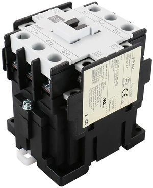 Baomain Magnetic AC Contactor, 3 Pole 50A Ith 220V AC Coil, 2NO2NC Auxiliary Contact, DIN Rail Mount, UL Listed (P35T-220V) Baomain Magnetic AC Contactor, 3 Pole 50A Ith 220V AC Coil, 2NO2NC Auxiliary Contact, DIN Rail Mount, UL Listed (P35T-220V)