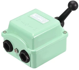 uxcell Drum Switch QS-15 3 Positon Forward/Off/Reverse Motor Control Aluminum Shell 15A uxcell Drum Switch QS-15 3 Positon Forward/Off/Reverse Motor Control Aluminum Shell 15A