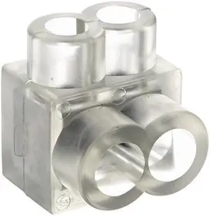 Burndy BIT4 Unitap Clear Insulated Multiple Tap Connector, #14 - #4 AWG/kcmil Wire Range, 1.16" Width, 1.16" Length, 1.25" Height Burndy BIT4 Unitap Clear Insulated Multiple Tap Connector, #14 - #4 AWG/kcmil Wire Range, 1.16" Width, 1.16" Length, 1.25" Height