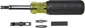 Klein Tools VDV001-081 Multi-Bit Screwdriver, Punchdown Screwdriver Bayoneted-Style Multi-Tool with Heavy-Duty Blade Barrel for Bit Storage Klein Tools VDV001-081 Multi-Bit Screwdriver, Punchdown Screwdriver Bayoneted-Style Multi-Tool with Heavy-Duty Blade Barrel for Bit Storage