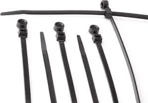 14 inch Black Nylon Zip Ties | Strong Zip Tie, Wire Ties | Indoor and Outdoor Rated -Screw Mounting Hole, Made in the USA, Zip Ties (Wire Ties, Cable Ties), 100 Pack - Black - 14" 14 inch Black Nylon Zip Ties | Strong Zip Tie, Wire Ties | Indoor and Outdoor Rated -Screw Mounting Hole, Made in the USA, Zip Ties (Wire Ties, Cable Ties), 100 Pack - Black - 14"