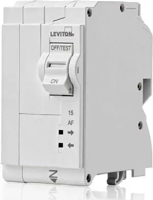 Leviton AFCI Branch Circuit Breaker, 15 Amp, 2-Pole, LB215-AF, White Leviton AFCI Branch Circuit Breaker, 15 Amp, 2-Pole, LB215-AF, White