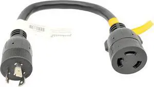 Parkworld 886412 Adapter Cord L5-20 Plug Male to L6-30 Receptacle Female, 20A, 125V, 2500W, 1.5FT Parkworld 886412 Adapter Cord L5-20 Plug Male to L6-30 Receptacle Female, 20A, 125V, 2500W, 1.5FT