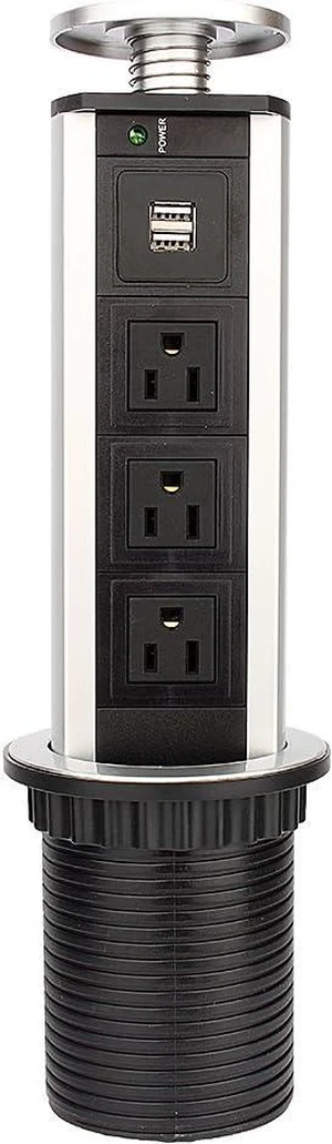 Yosoo Pop Up Outlet, Aluminium Alloy Shell Tensile Type Pop up Power Desktop Worktop Kitchen Electric Socket for Office Meeting Room Home Yosoo Pop Up Outlet, Aluminium Alloy Shell Tensile Type Pop up Power Desktop Worktop Kitchen Electric Socket for Office Meeting Room Home