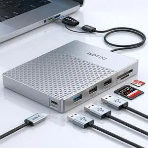 YOTUO Docking Station External Hard Drive Storage, USB-C Hub + HDD 7-in-1, USB 3.0, SD/TF Card, HDD for Windows, Mac, Android, TV, Phone, Laptop, Desktop, PC (Silver, 1TB+Docking Station) YOTUO Docking Station External Hard Drive Storage, USB-C Hub + HDD 7-in-1, USB 3.0, SD/TF Card, HDD for Windows, Mac, Android, TV, Phone, Laptop, Desktop, PC (Silver, 1TB+Docking Station)