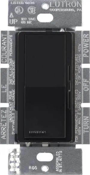 Lutron DVLV-600P-BL Diva Magnetic Low-Voltage Dimmer, Black Lutron DVLV-600P-BL Diva Magnetic Low-Voltage Dimmer, Black