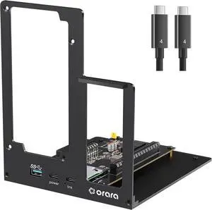 ORARA External eGPU Dock Station, eGPU Enclosure Compatible with Thunderbolt 3/4/USB4 40Gbps Graphics Card Dock Compatible with NVIDIA/AMD PCIe, PD 85W, Daisy Chain, ATX Power Supply Support (Black) ORARA External eGPU Dock Station, eGPU Enclosure Compatible with Thunderbolt 3/4/USB4 40Gbps Graphics Card Dock Compatible with NVIDIA/AMD PCIe, PD 85W, Daisy Chain, ATX Power Supply Support (Black)