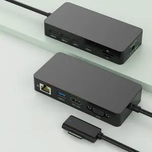 11-in-1 Surface Pro Docking Station 4K@60HZ HDMI+VGA, Surface Dock with Power Supply, Surface Docking Station for Surface Pro 11/10/9/8/X/7/6/5/4/3, Surface Laptop 6/5/4/3/2/1, Laptop Go 3/2/1, Book 11-in-1 Surface Pro Docking Station 4K@60HZ HDMI+VGA, Surface Dock with Power Supply, Surface Docking Station for Surface Pro 11/10/9/8/X/7/6/5/4/3, Surface Laptop 6/5/4/3/2/1, Laptop Go 3/2/1, Book