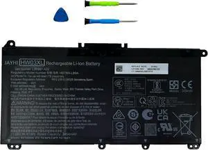 JAYHI HW03XL 41.04Wh Laptop Battery HWO3XL HW03041XL HSTNN-OB2A 11.34V JAYHI HW03XL 41.04Wh Laptop Battery HWO3XL HW03041XL HSTNN-OB2A 11.34V