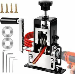 Wire Stripper Machine, 0.06"-1" Wire Stripping Machine with Replacement Blades Support Hand Crank or Drill Powered, Portable Aluminum Alloy Wire Peeling Tool for Scrap Copper Recycling Wire Stripper Machine, 0.06"-1" Wire Stripping Machine with Replacement Blades Support Hand Crank or Drill Powered, Portable Aluminum Alloy Wire Peeling Tool for Scrap Copper Recycling