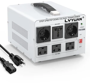 LVYUAN 5000W Step Up Voltage Transformer Power Converter 110V to 220V, Step Down 220V to 110V, 110/120 Volt - 220/240 Volt LVYUAN 5000W Step Up Voltage Transformer Power Converter 110V to 220V, Step Down 220V to 110V, 110/120 Volt - 220/240 Volt