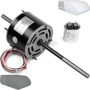 HHQ RV Air Conditioner Motor with Capacitor, Direct Replacement for Coleman Mach RV AC Fan Motor, Replaces Fasco D1092, 1/3 HP, 115 Volts, 1675 RPM, 5-Year Warranty HHQ RV Air Conditioner Motor with Capacitor, Direct Replacement for Coleman Mach RV AC Fan Motor, Replaces Fasco D1092, 1/3 HP, 115 Volts, 1675 RPM, 5-Year Warranty