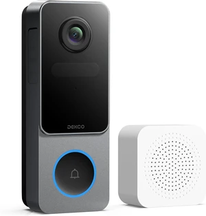 DEKCO Wireless Video Doorbell Camera, 2K Head-to-Toe View (9:16), 170° Wide Angle, Battery Powered Home Security, PIR Motion & AI Human/Package Detection, Voice Changer, Cloud Storage Edition DEKCO Wireless Video Doorbell Camera, 2K Head-to-Toe View (9:16), 170° Wide Angle, Battery Powered Home Security, PIR Motion & AI Human/Package Detection, Voice Changer, Cloud Storage Edition
