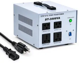 3000W Voltage Converter Transformer Step Up 110V/120V to 220V/240V or Step Down 220V to 110V AC Power Converte 3000W Voltage Converter Transformer Step Up 110V/120V to 220V/240V or Step Down 220V to 110V AC Power Converte