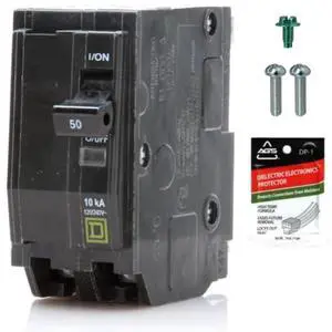 Genuine Square D QO250 Circuit Breaker Kit, 50 Amp (50A) Double Pole (2 Pole), 120/240V AC, 10kAIC, Plug-in Mount for QO Load Centers & Panels, Visi-Trip Indicator, New Replacement Genuine Square D QO250 Circuit Breaker Kit, 50 Amp (50A) Double Pole (2 Pole), 120/240V AC, 10kAIC, Plug-in Mount for QO Load Centers & Panels, Visi-Trip Indicator, New Replacement