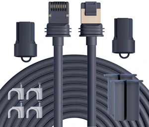 RVMARINEPAT for Starink Gen 3 Cable 150FT/45M Replacement Ethernet Extension Cable Waterproof Compatible with Starlink Mini Standard V3 RVMARINEPAT for Starink Gen 3 Cable 150FT/45M Replacement Ethernet Extension Cable Waterproof Compatible with Starlink Mini Standard V3