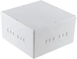 Junction Box 12" x 12" x 6" Dustproof PVC Plastic Electrical Boxes with Pre Molded 3/4" & 1" Punch in Holes Electrical Boxes Project Junction Conduit Box for Electrical Outdoor Enclosure Junction Box 12" x 12" x 6" Dustproof PVC Plastic Electrical Boxes with Pre Molded 3/4" & 1" Punch in Holes Electrical Boxes Project Junction Conduit Box for Electrical Outdoor Enclosure