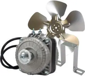 Appli Parts APFM-51E 5W Condenser and Evaporator Fan Motor 115V 60Hz 0.4A, Includes 8in Aluminum Fan Blade and Mounting Base, Universal Replacement for Commercial Refrigeration Units Appli Parts APFM-51E 5W Condenser and Evaporator Fan Motor 115V 60Hz 0.4A, Includes 8in Aluminum Fan Blade and Mounting Base, Universal Replacement for Commercial Refrigeration Units