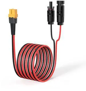 ELFCULB 10AWG 10FT XT60 Solar Cable 2 10 25 35 50FT XT60 Extension Cable Solar Panel Connector to XT60 Connector for Portable Power Station (10FT) ELFCULB 10AWG 10FT XT60 Solar Cable 2 10 25 35 50FT XT60 Extension Cable Solar Panel Connector to XT60 Connector for Portable Power Station (10FT)