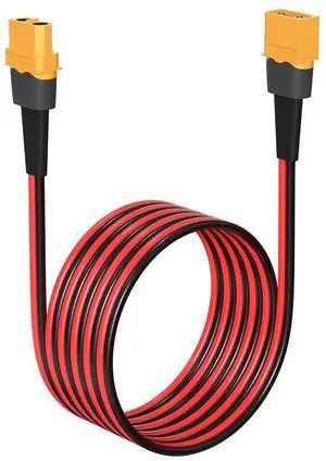 ELFCULB 10AWG 35FT XT60 Extension Cable 2 6 10 20 35 50 75 100FT XT60 Female to Male Connector for RC Battery Portable Power Station Solar Panel(35FT) ELFCULB 10AWG 35FT XT60 Extension Cable 2 6 10 20 35 50 75 100FT XT60 Female to Male Connector for RC Battery Portable Power Station Solar Panel(35FT)