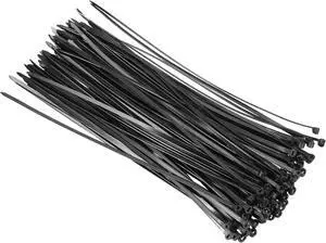MECCANIXITY 200Pcs Black Zip Ties 12 Inch, Cable Ties with Metal Tooth Stainless Steel Locking Device Nylon for Indoor Outdoor Garage MECCANIXITY 200Pcs Black Zip Ties 12 Inch, Cable Ties with Metal Tooth Stainless Steel Locking Device Nylon for Indoor Outdoor Garage