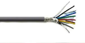 8C 20AWG AMESB Shielded Cable Wire (UL2464) - Flexible Str TC, PVC Ins, OS+Drain+TC BRD, PVC JKT for CNC Machine, Stepper Motor, VFD Spindle (Gray 100FT) 8C 20AWG AMESB Shielded Cable Wire (UL2464) - Flexible Str TC, PVC Ins, OS+Drain+TC BRD, PVC JKT for CNC Machine, Stepper Motor, VFD Spindle (Gray 100FT)