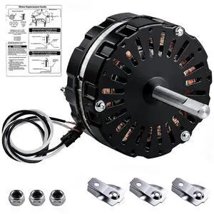 Attic Fan Motor Replacement Kit F0510B2497, Includes F0510B2944 Black Power Attic Vent Fan Unit, Support Bridges, and Nylon Lock Nuts, Compatible with Lomanco 2000 Series Attic Fan Motor Replacement Kit F0510B2497, Includes F0510B2944 Black Power Attic Vent Fan Unit, Support Bridges, and Nylon Lock Nuts, Compatible with Lomanco 2000 Series