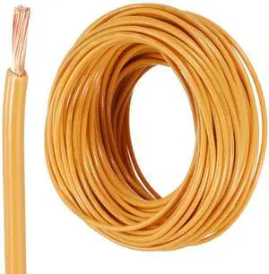 MECCANIXITY 75 Feet Electrical Wire Insulated Stranded Copper 14 AWG Hook Up Wire Cable THHN Wire Residential, Industrial, Grounding, Electrical Rated for 600 Volts, UL Listed, Orange MECCANIXITY 75 Feet Electrical Wire Insulated Stranded Copper 14 AWG Hook Up Wire Cable THHN Wire Residential, Industrial, Grounding, Electrical Rated for 600 Volts, UL Listed, Orange