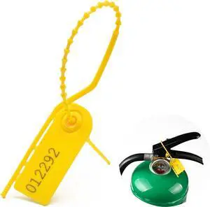 500 PCS Plastic Tamper Seals Pull Tight Security Seals Tags Breakaway Seals Numbered Zip Ties Disposable Self-Locking Ties for Fire Extinguisher, Tear Off Type, 210mm Length 500 PCS Plastic Tamper Seals Pull Tight Security Seals Tags Breakaway Seals Numbered Zip Ties Disposable Self-Locking Ties for Fire Extinguisher, Tear Off Type, 210mm Length