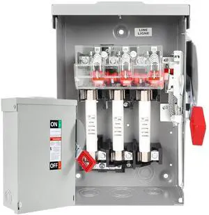 30 Amp Disconnect Switch, Fusible, 3 Pole 600 Volt, with Interlock Mechanism, Anti Corrosion and Rust Prevention, NEMA 3R Enclosure for Indoor&Outdoor, 10-Year Warrnaty, 30 Amp Disconnect Box 30 Amp Disconnect Switch, Fusible, 3 Pole 600 Volt, with Interlock Mechanism, Anti Corrosion and Rust Prevention, NEMA 3R Enclosure for Indoor&Outdoor, 10-Year Warrnaty, 30 Amp Disconnect Box