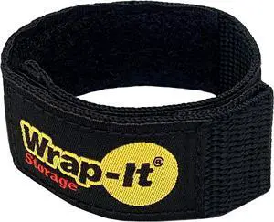 Quick-Straps by Wrap-It Storage 9 (12-Pack) Black - Hook and Loop Straps for Hose and Cord Storage and Organization Quick-Straps by Wrap-It Storage 9 (12-Pack) Black - Hook and Loop Straps for Hose and Cord Storage and Organization