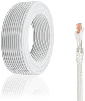 11 Gauge High Temperature Wire 16.4Ft, 11 AWG Heat Resistant Copper Wire | -76-932 Mica Fiberglass Insulated High Temp Electronical Flexible Cable for Lamp Boiler Heater Kiln 11 Gauge High Temperature Wire 16.4Ft, 11 AWG Heat Resistant Copper Wire | -76-932 Mica Fiberglass Insulated High Temp Electronical Flexible Cable for Lamp Boiler Heater Kiln