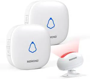Wireless Motion Sensor Door Chime: Business Entry Doorbell Indoor Motion Detector Alarm Buzzer Store Entrance Alert Bell (1000Ft Range, 32 Tunes, 5 Level Volume) 1 sensors 2 Receiver Wireless Motion Sensor Door Chime: Business Entry Doorbell Indoor Motion Detector Alarm Buzzer Store Entrance Alert Bell (1000Ft Range, 32 Tunes, 5 Level Volume) 1 sensors 2 Receiver