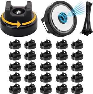 Zbad1 Magnetic Cable Ties - Magnetic Zip Tie Holder,With Nylon Roller Belt, Magnet Zip Tie Mount for Organizing and Securing Multiple Wires.for Organizing Wire Bundles in Homes and Office (25pcs) Zbad1 Magnetic Cable Ties - Magnetic Zip Tie Holder,With Nylon Roller Belt, Magnet Zip Tie Mount for Organizing and Securing Multiple Wires.for Organizing Wire Bundles in Homes and Office (25pcs)