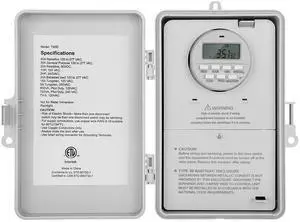 Suraielec Pool Timer, 7-Day Programmable Digital Box Timer Switch, 40 AMP, 2HP, 120, 240, 277 VAC, Outdoor Indoor Heavy Duty Pool Controller Timer Box for Pool Pump, Water Heater, Powerful Appliances Suraielec Pool Timer, 7-Day Programmable Digital Box Timer Switch, 40 AMP, 2HP, 120, 240, 277 VAC, Outdoor Indoor Heavy Duty Pool Controller Timer Box for Pool Pump, Water Heater, Powerful Appliances