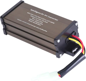 Pro Chaser DC-DC 120V 108V 96V 84V 72V 60V 48V Volt Voltage to 12V Step Down Voltage Reducer Regulator 180W 15A for Scooters & Bicycles Golf Cart Pro Chaser DC-DC 120V 108V 96V 84V 72V 60V 48V Volt Voltage to 12V Step Down Voltage Reducer Regulator 180W 15A for Scooters & Bicycles Golf Cart